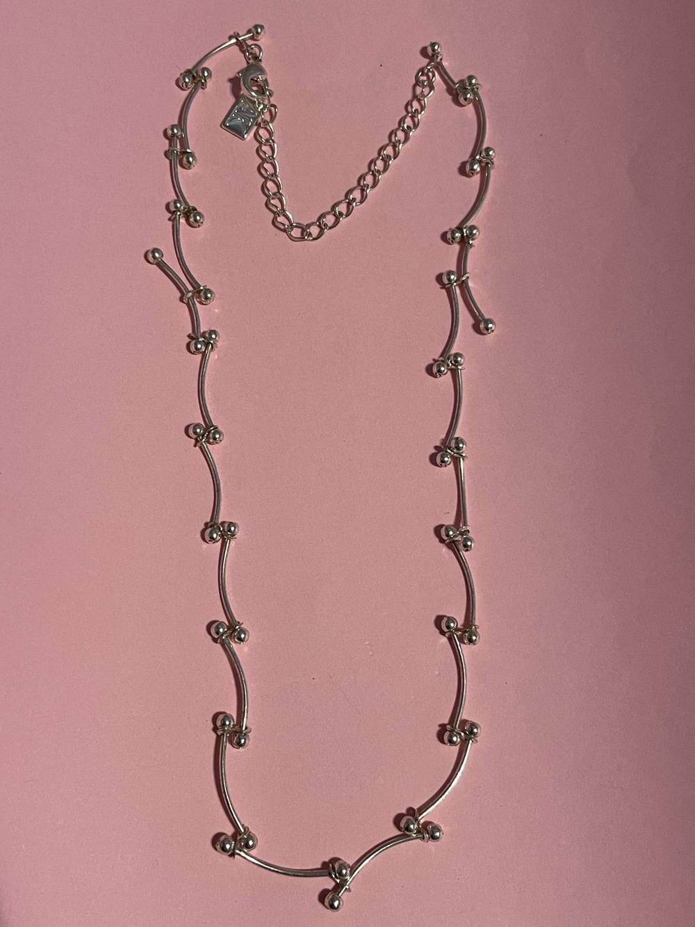 Anne Klein Silver Tone Chain Necklace #9986